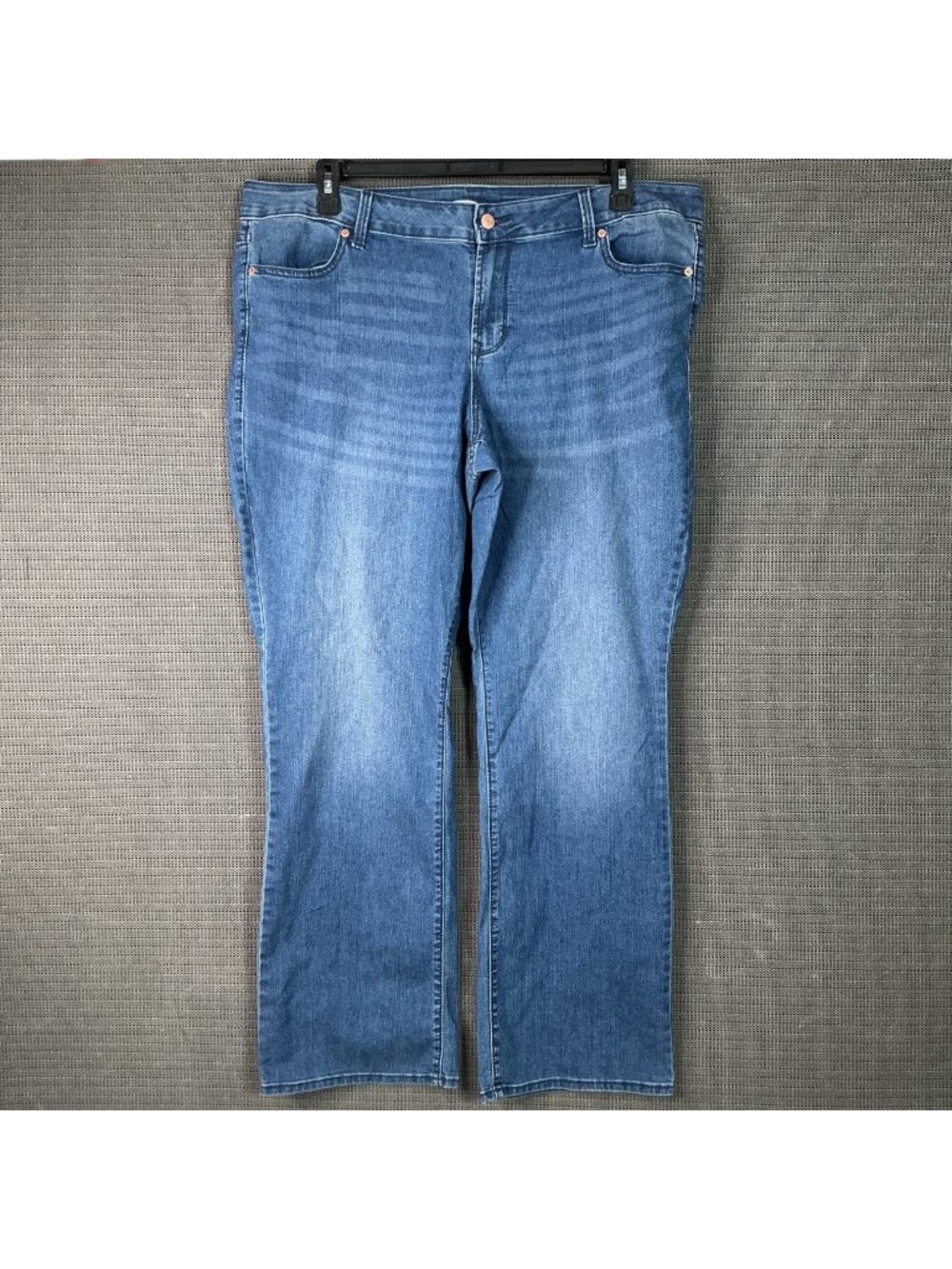 Old Navy Women's Plus Size Boot-Cut Blue Denim Jeans 20W Cotton Blend